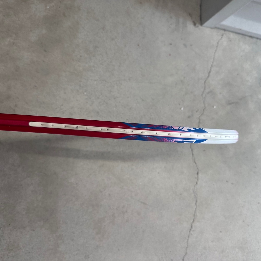Wilson Tennis Racquet Lightweight Strung Pink White Blue 27 inch - Picture 6 of 8